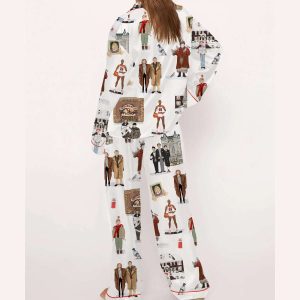 Home Alone Christmas Silky Satin Pajama Set2