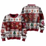 Indiana Football They Not Like Us Christmas Ugly Sweater