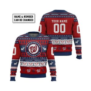 2025 Personalized Nationals Ugly Christmas Sweater