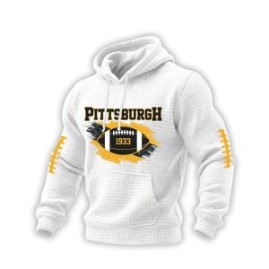 Pittsburgh Football 1933 Print Waffle Sweatshirt1