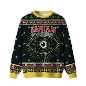 2025 Santa Is Watching You Ugly Christmas Sweater