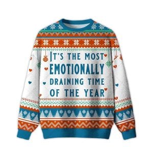 2025 Emotionally Draining Ugly Christmas Sweater