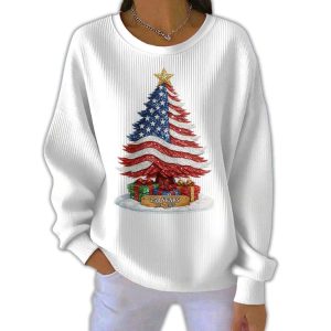 Retro Patriotic Christmas US 250 Years 1776-2026 Print Sweatshirt 2 Retro Patriotic Christmas US 250 Years 1776 2026 Print Sweatshirt2