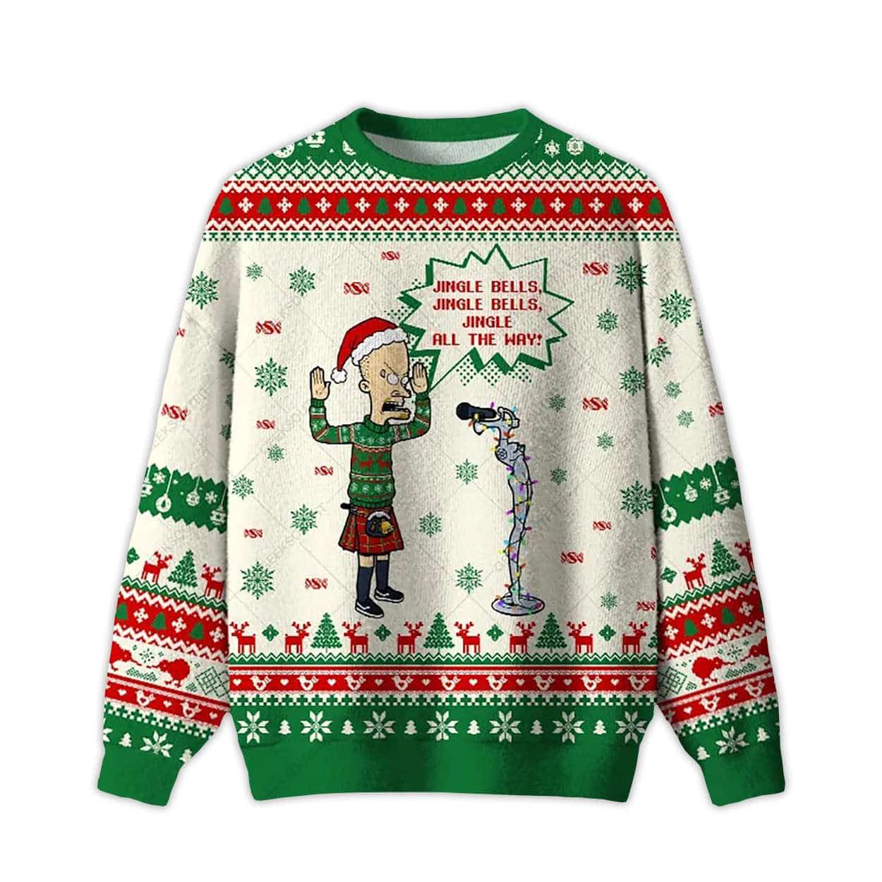 Jingle All The Way Ugly Christmas Sweater Jingle All The Way Ugly Christmas Sweater