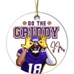 Justin Jefferson Go The Griddy Vikings Ornament