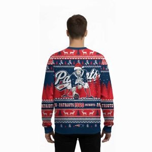 Patriots Go Pats 1960 Ugly Christmas Sweater2