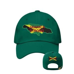 Retro Jamaica Strong Print Baseball Cap