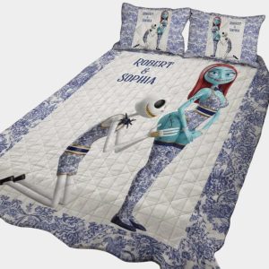 Personalized Jack Sally Nightmare Toyle De Jouy Style Bedding Set 1 Personalized Jack Sally Nightmare Toyle De Jouy Style Bedding Set1
