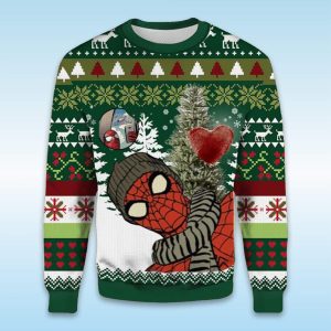 Merry Christmas Marvel Spider Man Ugly Christmas Sweater 1 Merry Christmas Marvel Spider Man Ugly Christmas Sweater1