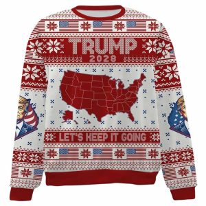Trump 2028 Lets Keep It Going Ugly Sweater