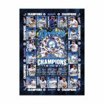 LA Dodgers 2025 World Series Champions Blanket