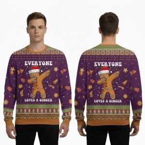 2025 Everyone Loves A Ginger Ugly Christmas Sweater