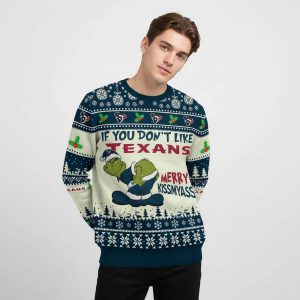 Texans Grnch Merry Kissmyass Ugly Sweater1
