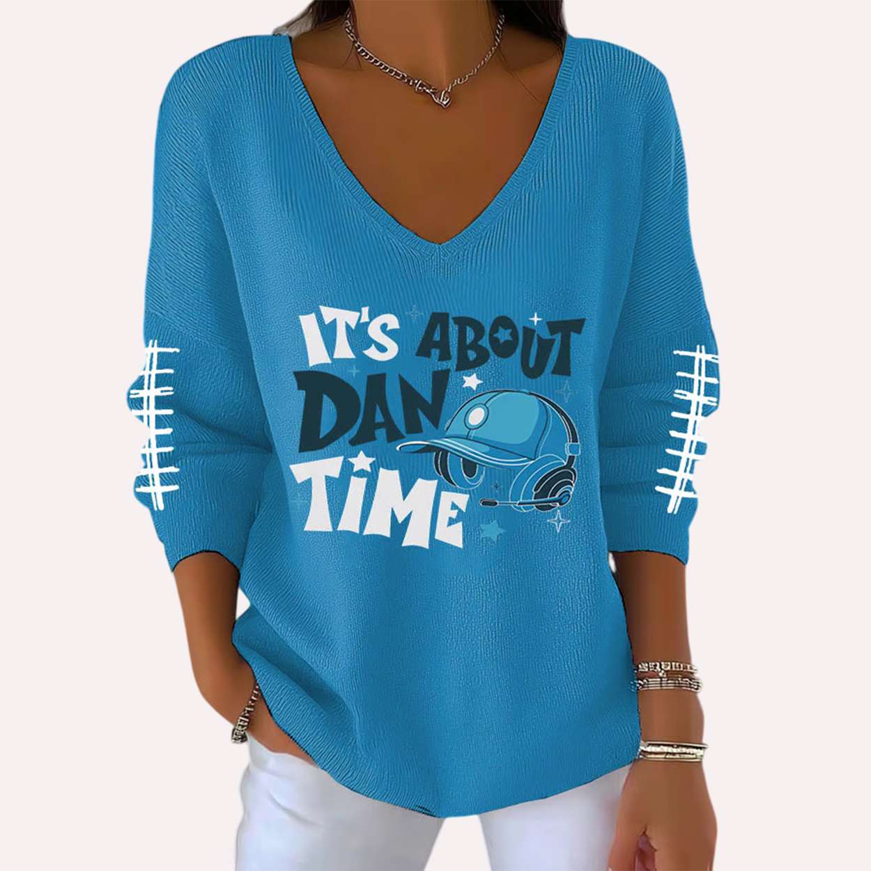 Lions Its About Dan Time Waffle Long Sleeve T Shirt Lions It's About Dan Time Waffle Long Sleeve T-Shirt