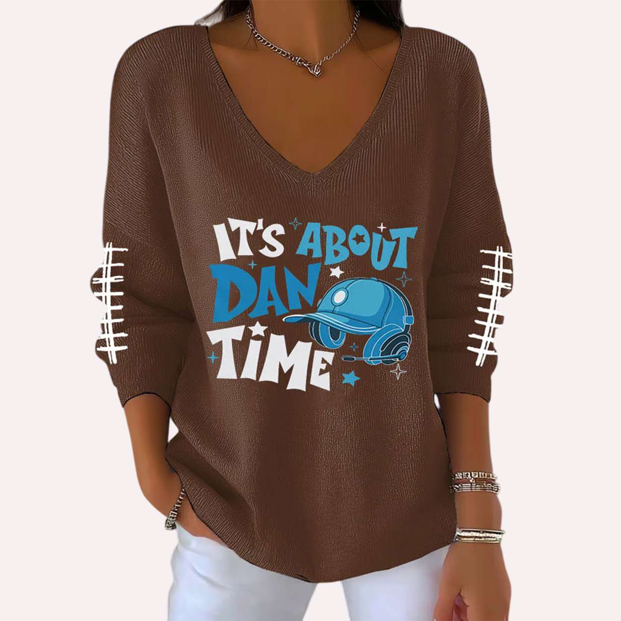 Lions It’s About Dan Time Waffle Long Sleeve T-Shirt Lions It’s About Dan Time Waffle Long Sleeve T-Shirt