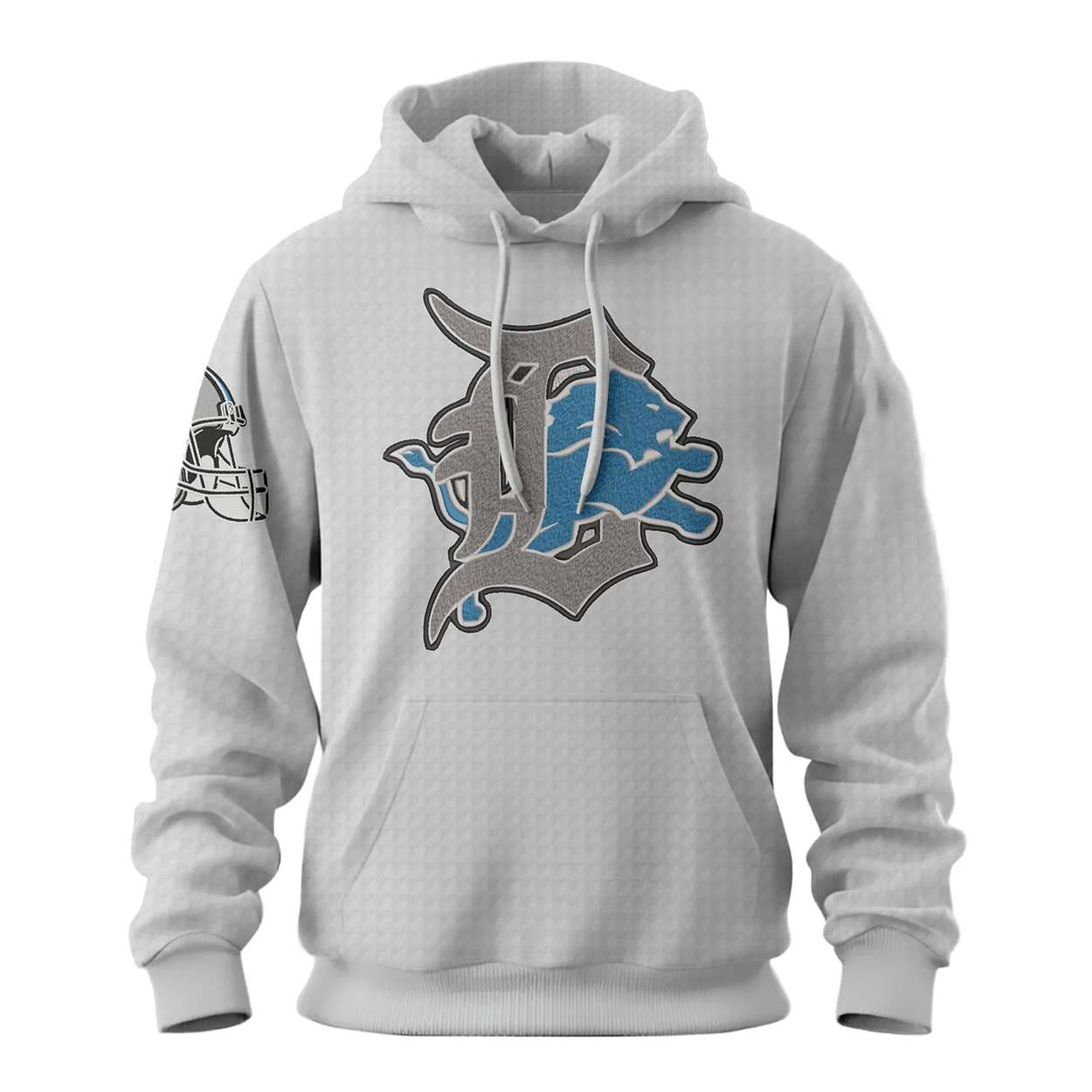 Lions They Not Like Us Waffle Hoodie Lions They Not Like Us Waffle Hoodie