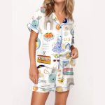 Lisbon Portugal Travel Silky Satin Pajama Set