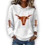 Longhorns Football Print Waffle Hoodie