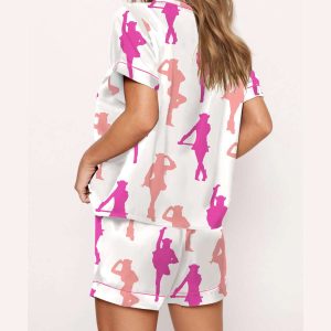 Drill Dance Silky Satin Pajama Set1