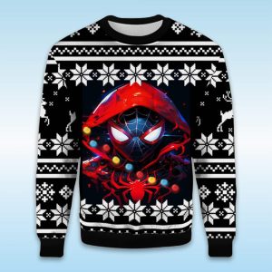 Spider Man Hooded Ugly Christmas Sweater1