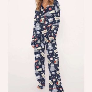 Polar Express Christmas Silky Satin Pajama Set 1 Polar Express Christmas Silky Satin Pajama Set1