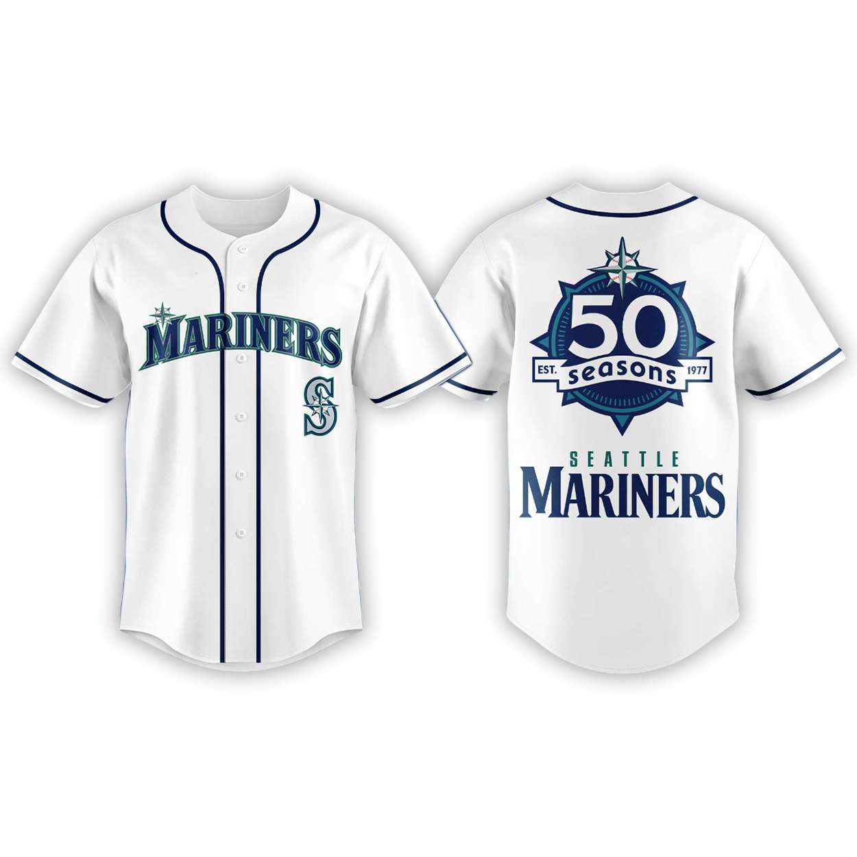 Mariners 50 Seasons Celebration Weekend 2026 Jersey Mariners 50 Seasons Celebration Weekend 2026 Jersey