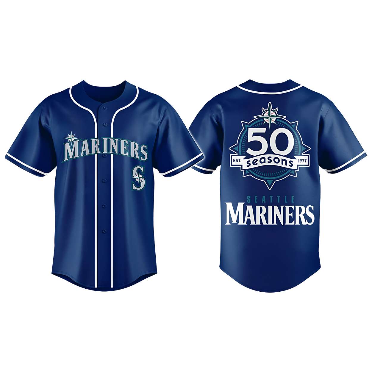 Mariners 50 Seasons Celebration Weekend 2026 Jersey Mariners 50 Seasons Celebration Weekend 2026 Jersey