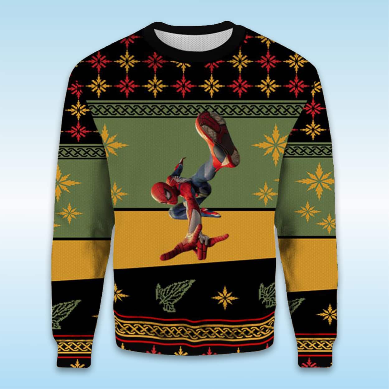 Marvel Spider Man PS5 Ugly Christmas Sweater Marvel Spider Man PS5 Ugly Christmas Sweater