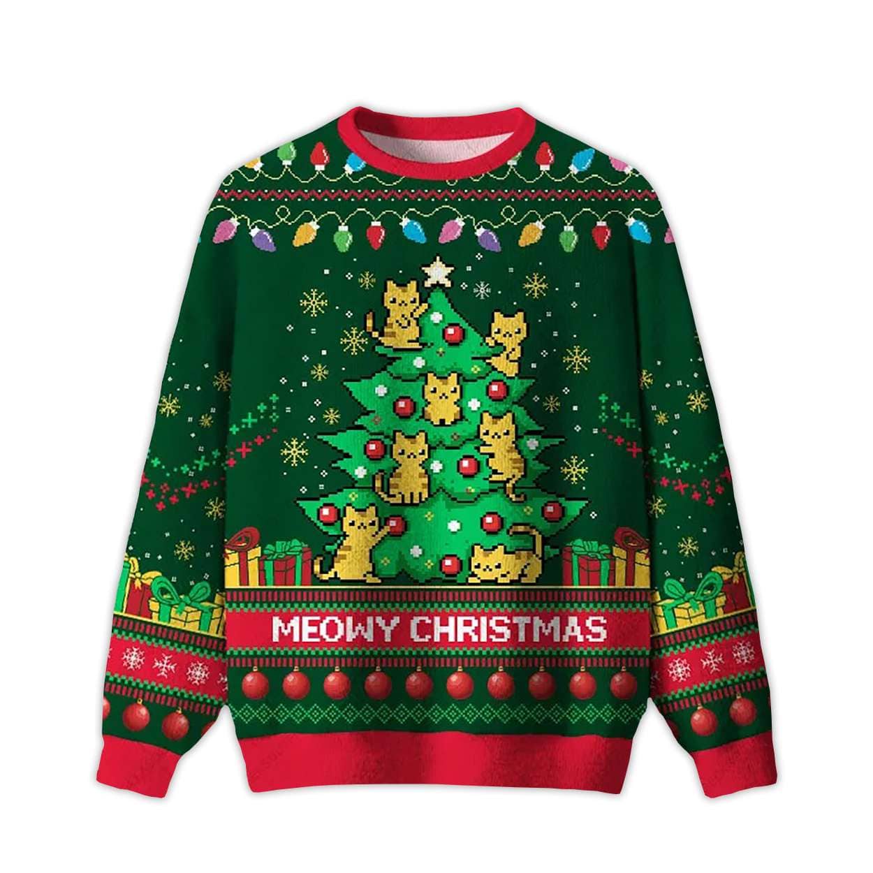 Meowy Christmas Ugly Christmas Sweater Meowy Christmas Ugly Christmas Sweater