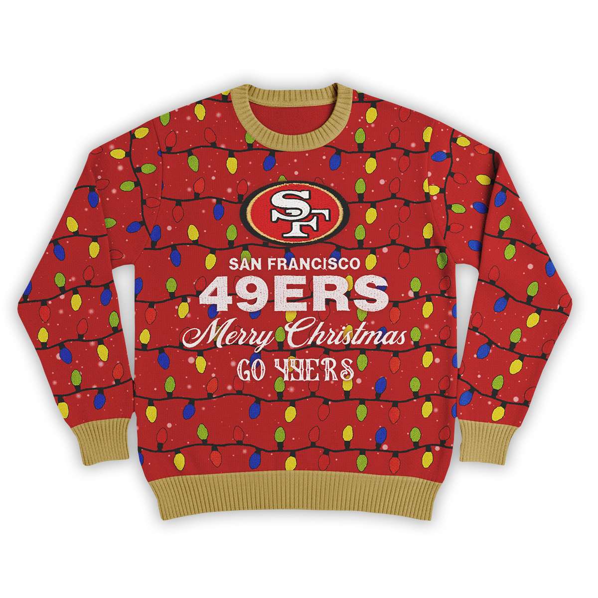 Merry Christmas Go 49ers Football Ugly Sweater Merry Christmas Go 49ers Football Ugly Sweater