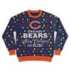 2025 Merry Christmas Go Bears Football Ugly Sweater
