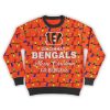 2025 Merry Christmas Go Bengals Football Ugly Sweater