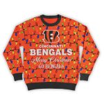 2025 Merry Christmas Go Bengals Football Ugly Sweater
