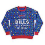 2025 Merry Christmas Go Bills Football Ugly Sweater