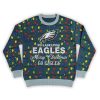 2025 Merry Christmas Go Eagles Football Ugly Sweater