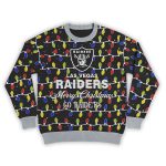 2025 Merry Christmas Go Raiders Football Ugly Sweater