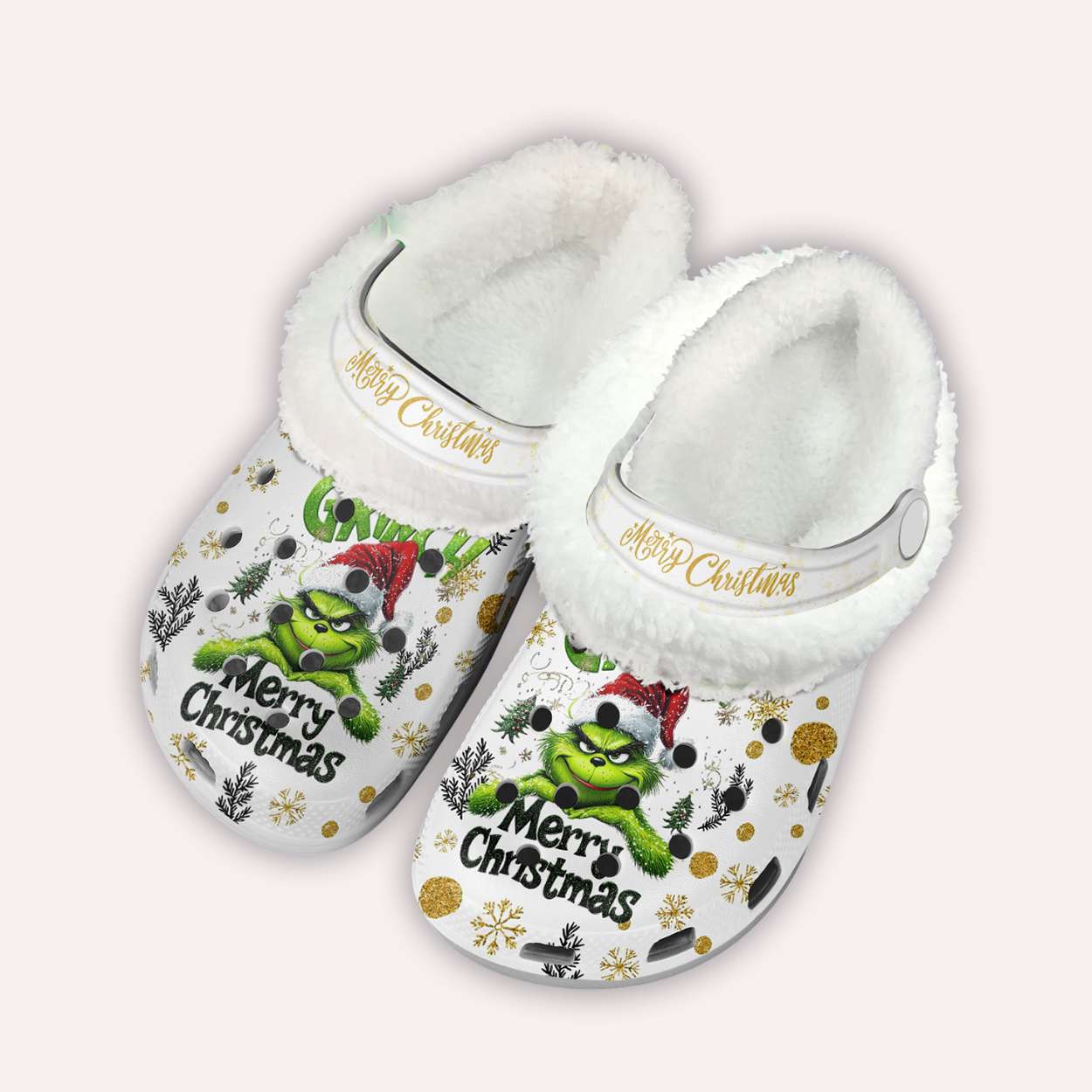 Merry Grinchmas Christmas Crocs Fleece Winter Merry Grinchmas Christmas Crocs Fleece Winter