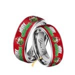 Merry Grinchmas Personalized Tungsten Rings