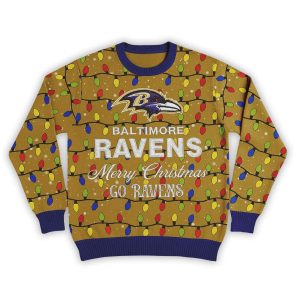 Merry Christmas Go Ravens Football Ugly Sweater