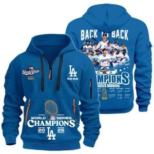 2025 Dodgers World Series Champions Quarter Zip Hoodie