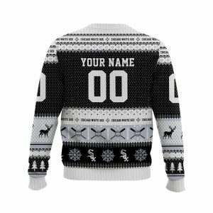 2025 Personalized White Sox Ugly Christmas Sweater2