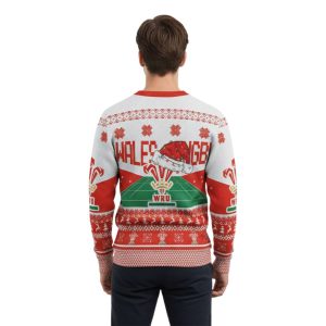 2025 Wales Rugby Christmas Ugly Sweater2