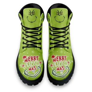 Merry Grinchmas Christmas Boots Shoes1
