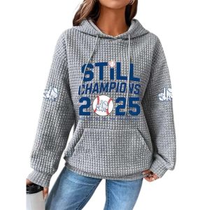Dodgers Still Champions 2025 Print Casual Waffle Hoodie 3 Dodgers Still Champions 2025 Print Casual Waffle Hoodie3