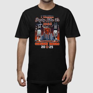 2025 Payton WIlliams I Wanna Party Like Its 1985 Bears Shirt 3
