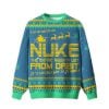 2025 Nuke the Entire Naughty List From Orbit Ugly Christmas Sweater