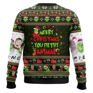 2025 Home A-Grnch Merry Christmas You Filthy Animal Ugly Sweater 2 Home A Grnch Merry Christmas You Filthy Animal Ugly Sweater