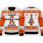 OSU Go Pokes Real Cowboys Christmas Ugly Sweater