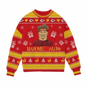 2025 Chiefs Christmas Mahome Alone Ugly Sweater 1 Chiefs Christmas Mahome Alone Ugly Sweater1