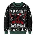 Packers Deadpool The Other Jolly Guy In A Green Suit Christmas Ugly Sweater